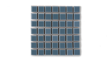 1x1 Straight Set Sheeted Original Ceramic Mosaic Tile in Nautical Gloss