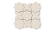 Mini Star & Cross Original Ceramic Tile in Ivory Matte