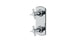 Emerson Two Handle Wall Mount Shower Trim with Defined Cross Handles in Polished Chrome