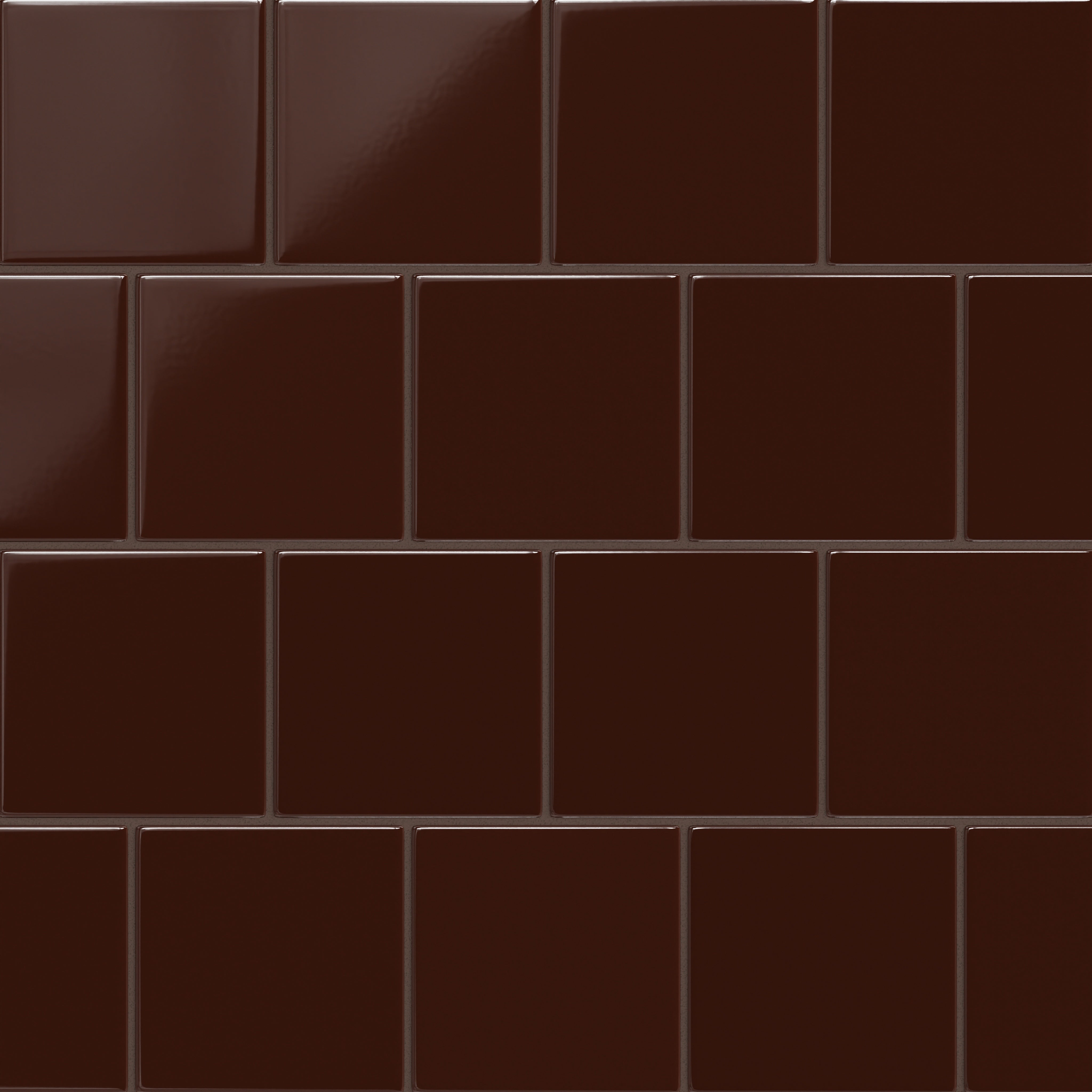 6x6 Original Ceramic Tile in Garnet Gloss