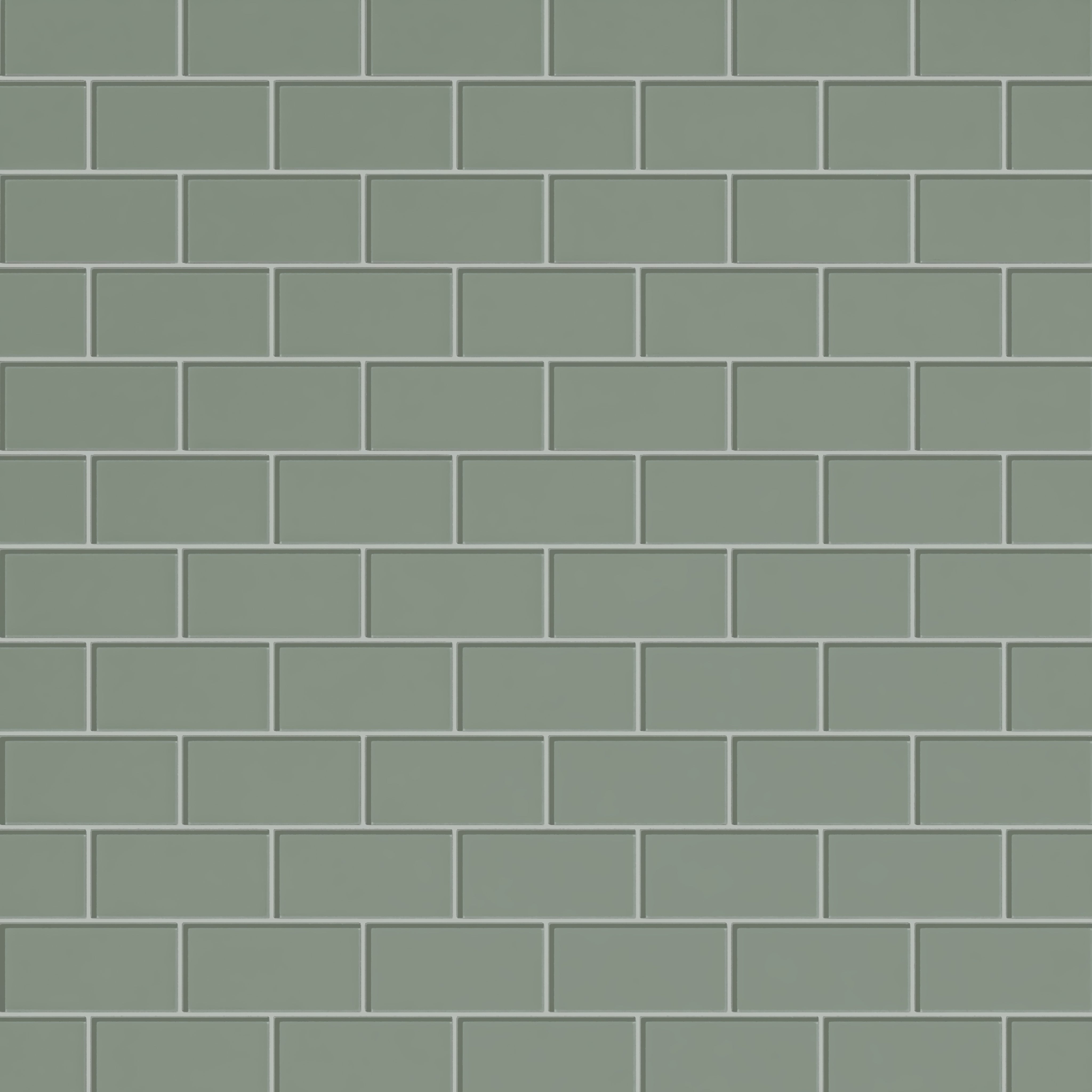 3x6 Glass Tile in Hummingbird Gloss