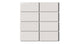 2x4 Straight Set Sheeted Natural Press Ceramic Mosaic Tile in Pearl Gloss