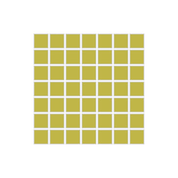 1x1 Straight Set Sheeted Original Ceramic Mosaic Tile in Palm Tree Matte