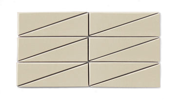 Right Scalene Triangle Original Ceramic Tile in Dolomite Matte