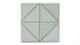 6" Triangle Original Ceramic Tile in Overcast Gloss