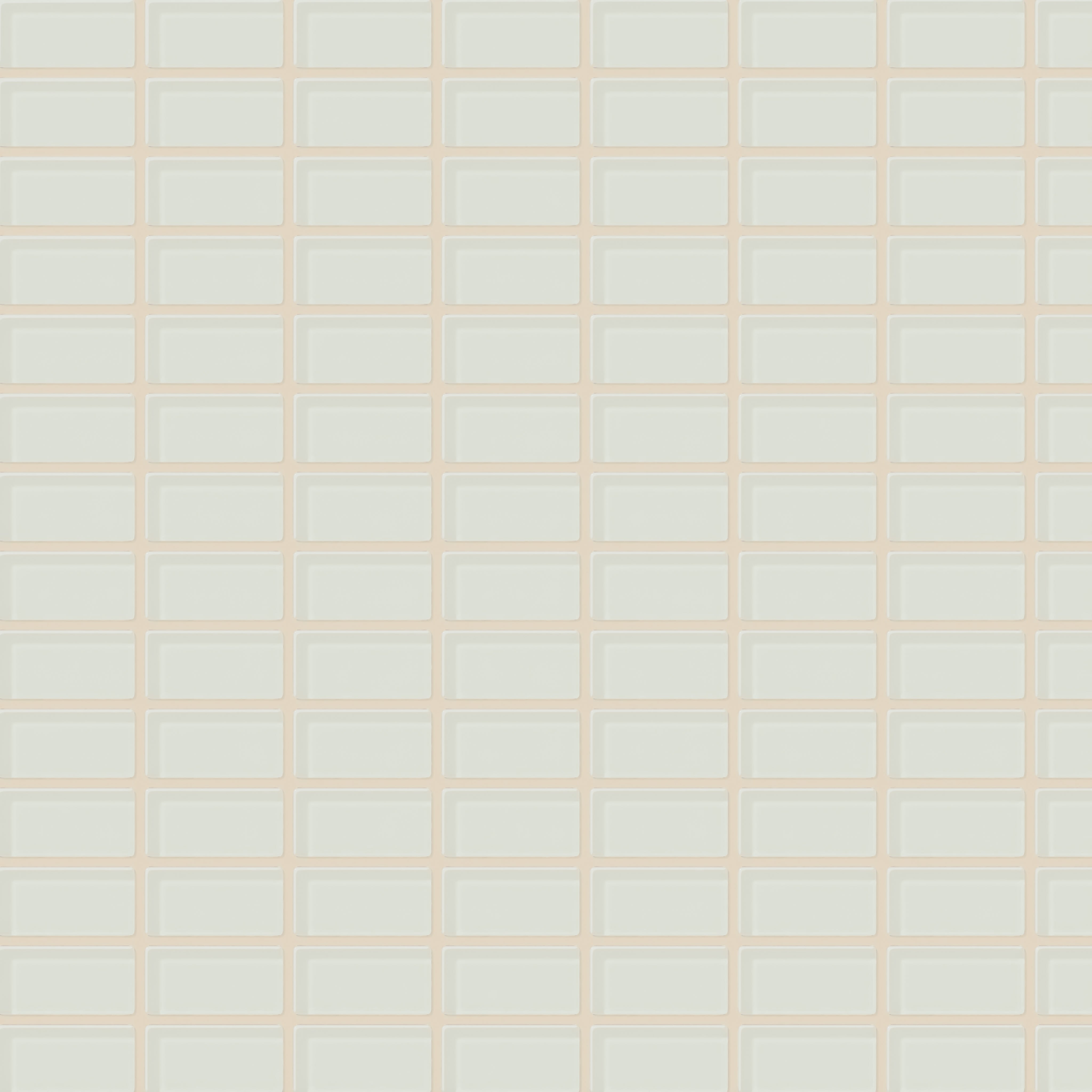 1x2 Straight Set Sheeted Glass Mosaic Tile in Flycatcher Gloss