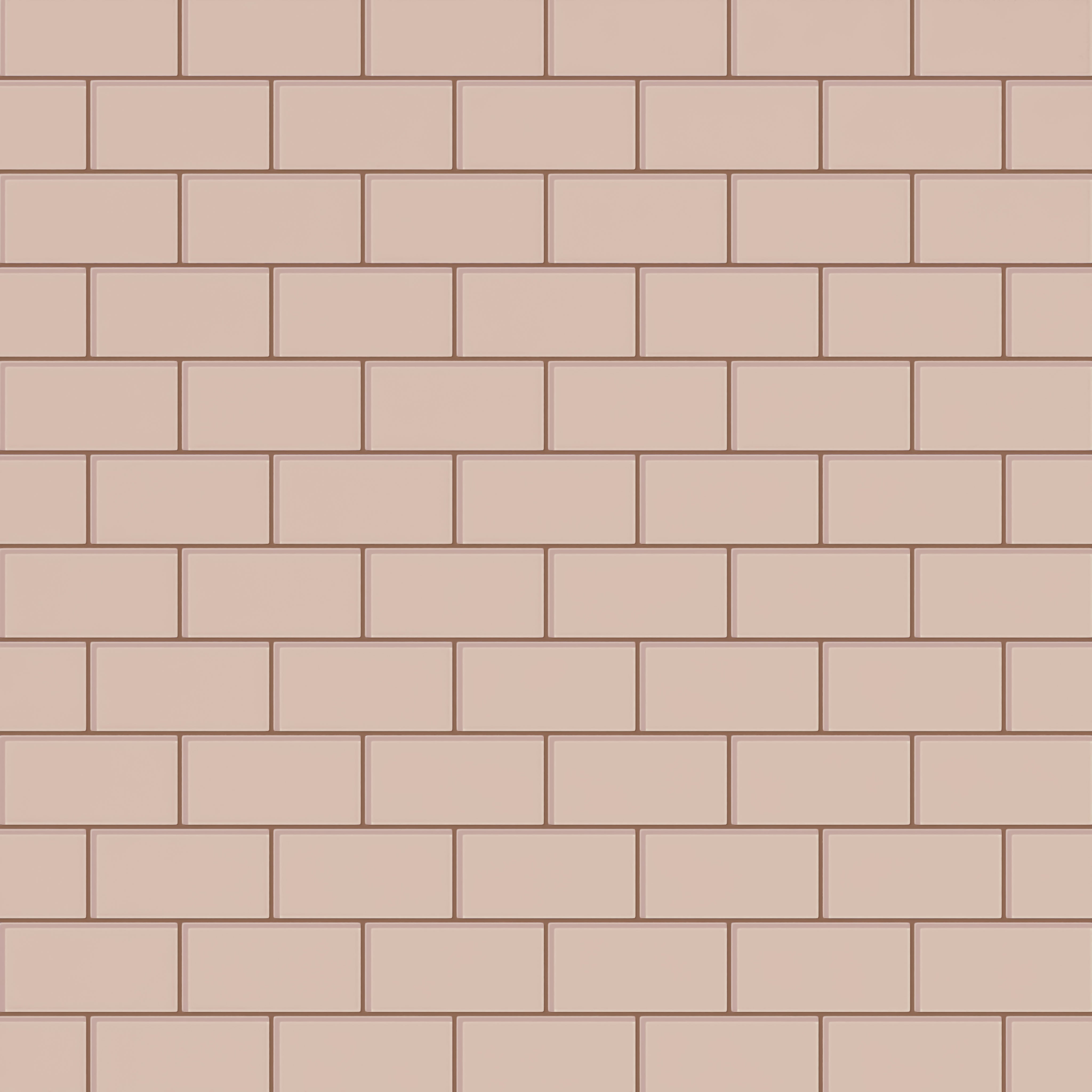 3x6 Glass Tile in Rosy Finch Gloss