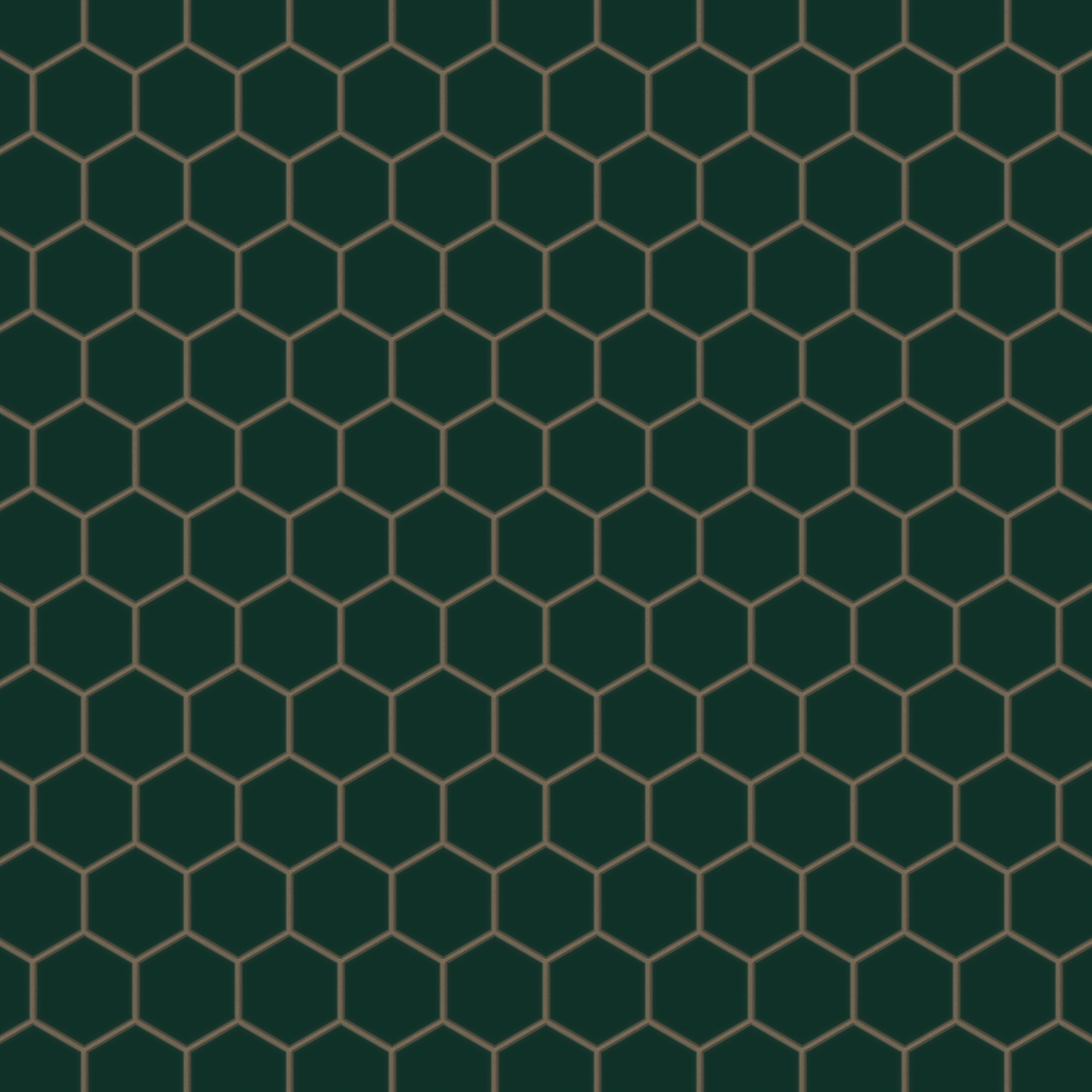 4" Hexagon Original Ceramic Tile in Evergreen Matte