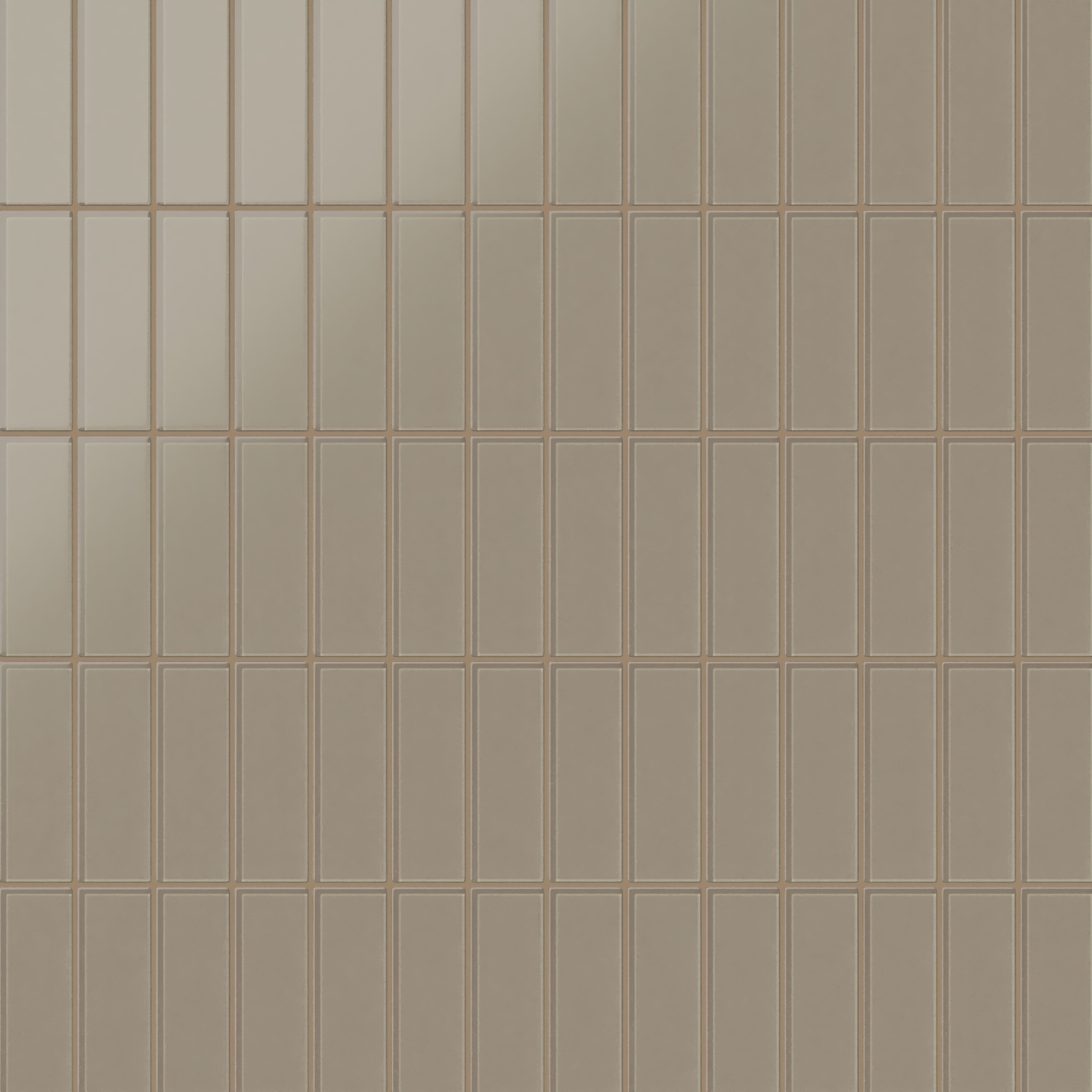 2x6 Glass Tile in Quail Matte