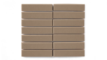 1x4 Straight Set Sheeted Original Ceramic Mosaic Tile in Sandstone Matte