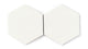 8" Hexagon Original Ceramic Tile in Calcite Matte