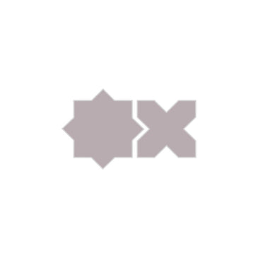 Mini Star & Cross Original Ceramic Tile in Dust Storm Matte