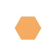 6" Hexagon Original Ceramic Tile in Koi Matte