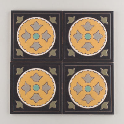 6x6 Handpainted Sample Old California #6  in Neutral Motif