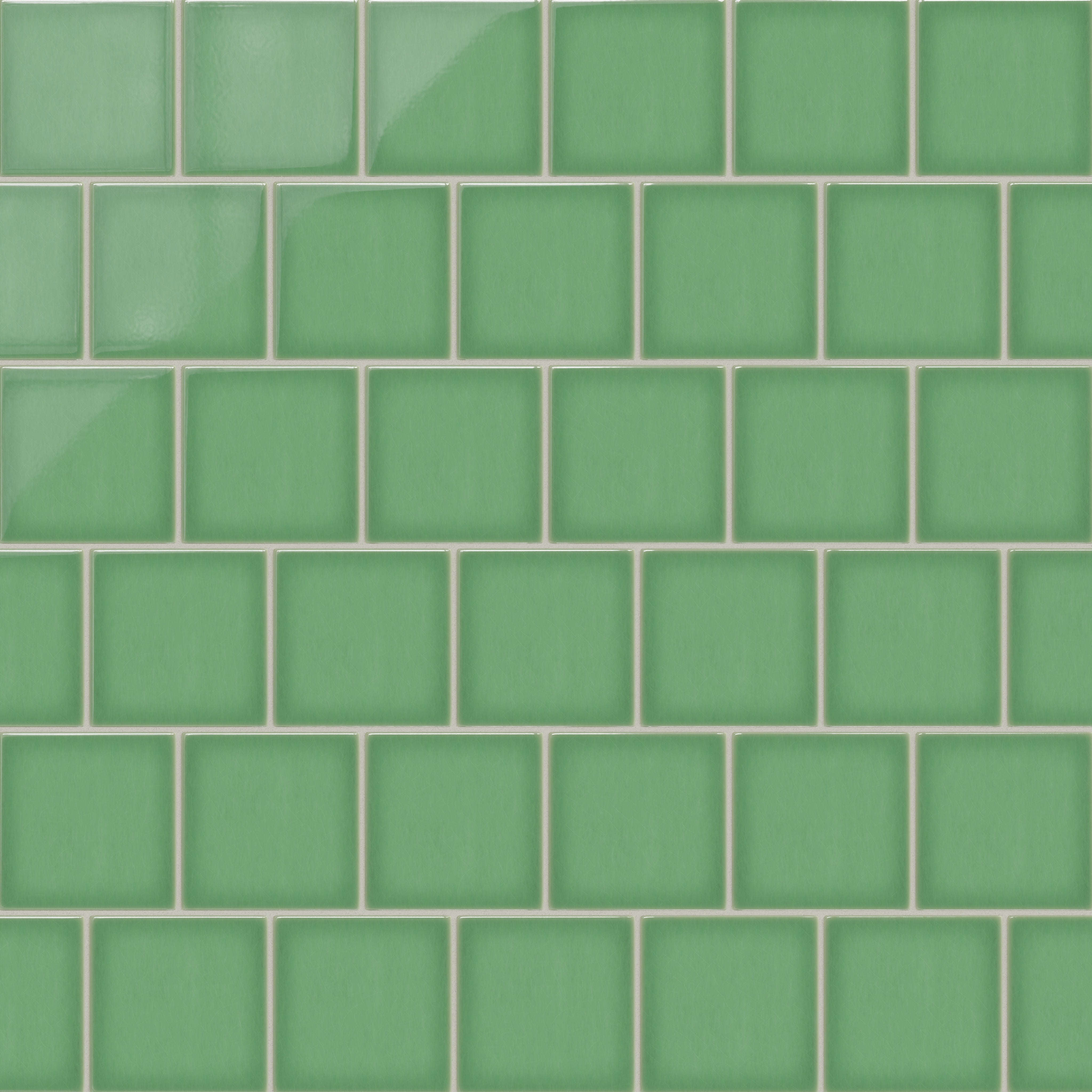 6x6 Original Ceramic Tile in Sea Green Gloss