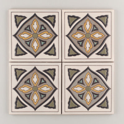 6x6 Handpainted Sample Old California #2  in Neutral Motif