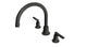 Emerson Two Handle Deck Mount Gooseneck Bath Trim with Classic Lever Handles in Oil Rubbed Bronze