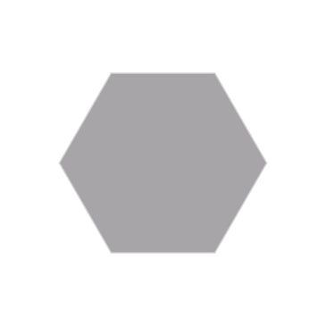 8" Hexagon Original Ceramic Tile in Thistle Matte