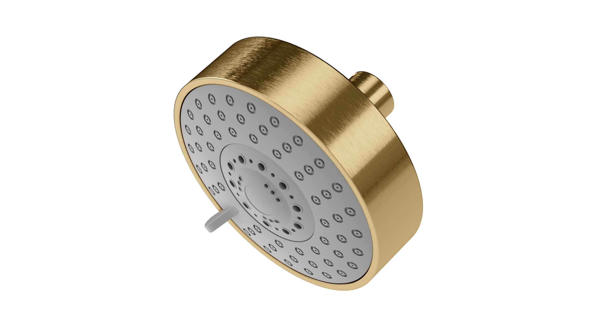 Shower 4.5" Multi-Function Shower Head in Satin Brass