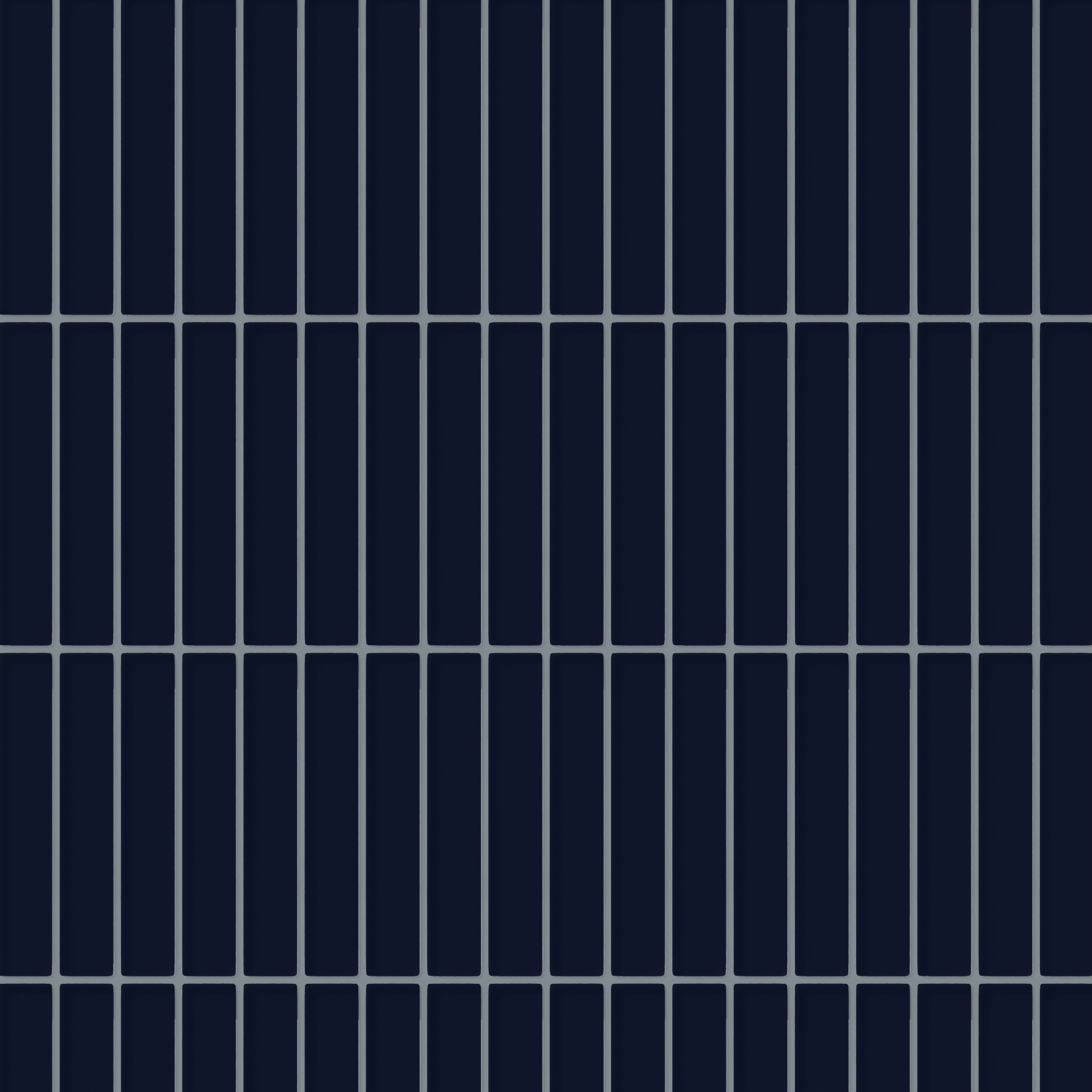1x6 Straight Set Sheeted Glass Mosaic Tile in Barn Swallow Gloss