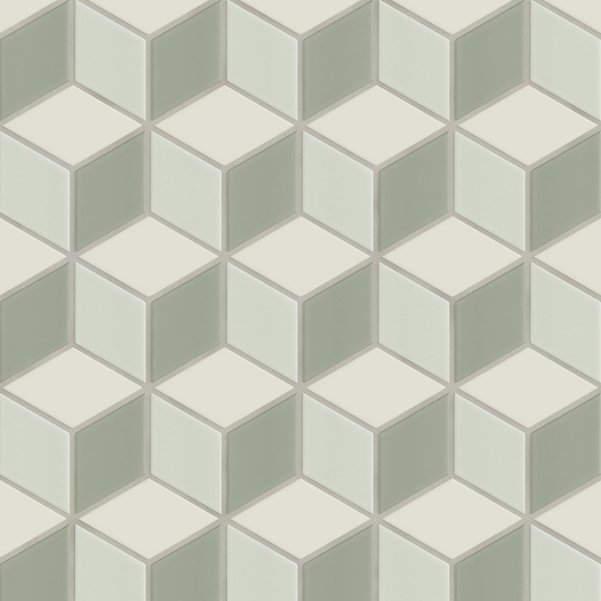 Limewash, Overcast & Rosemary Escher Small Diamond Sheeted - Escher ...