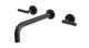 Contour Two Handle Wall Mount 10" Lavatory Faucet with Soft Lever Handles in Oil Rubbed Bronze
