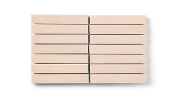 1x6 Straight Set Sheeted Original Ceramic Mosaic Tile in Tumbleweed Matte