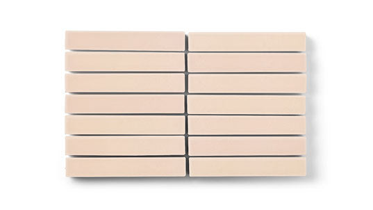 1x6 Straight Set Sheeted Original Ceramic Mosaic Tile in Tumbleweed Matte