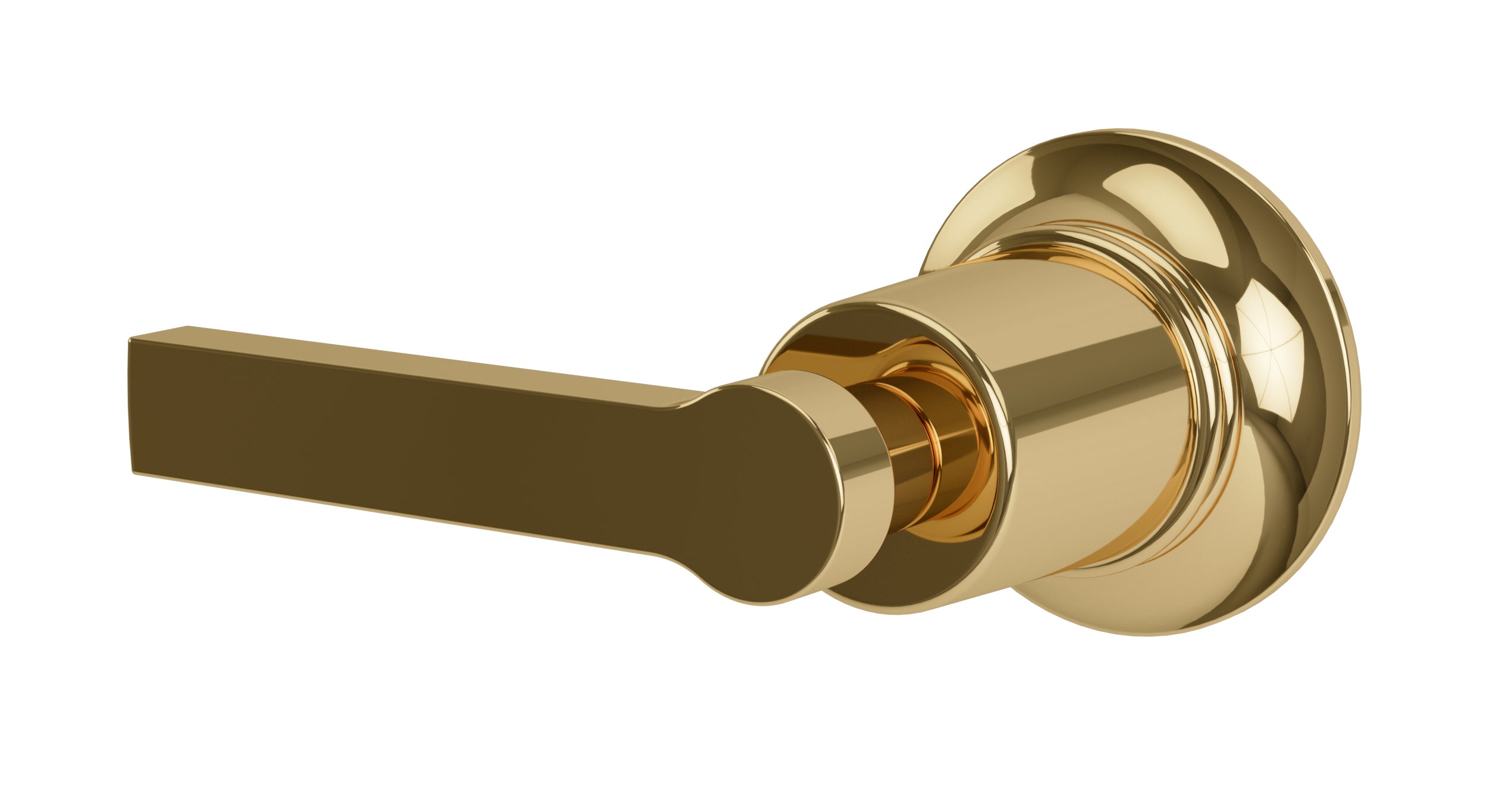 Emerson One Handle Wall Mount Diverter/Volume Control Shower Trim with Classic Lever Handle in Polished Brass