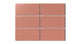 3x6 Natural Press Ceramic Tile in Madder Red Matte