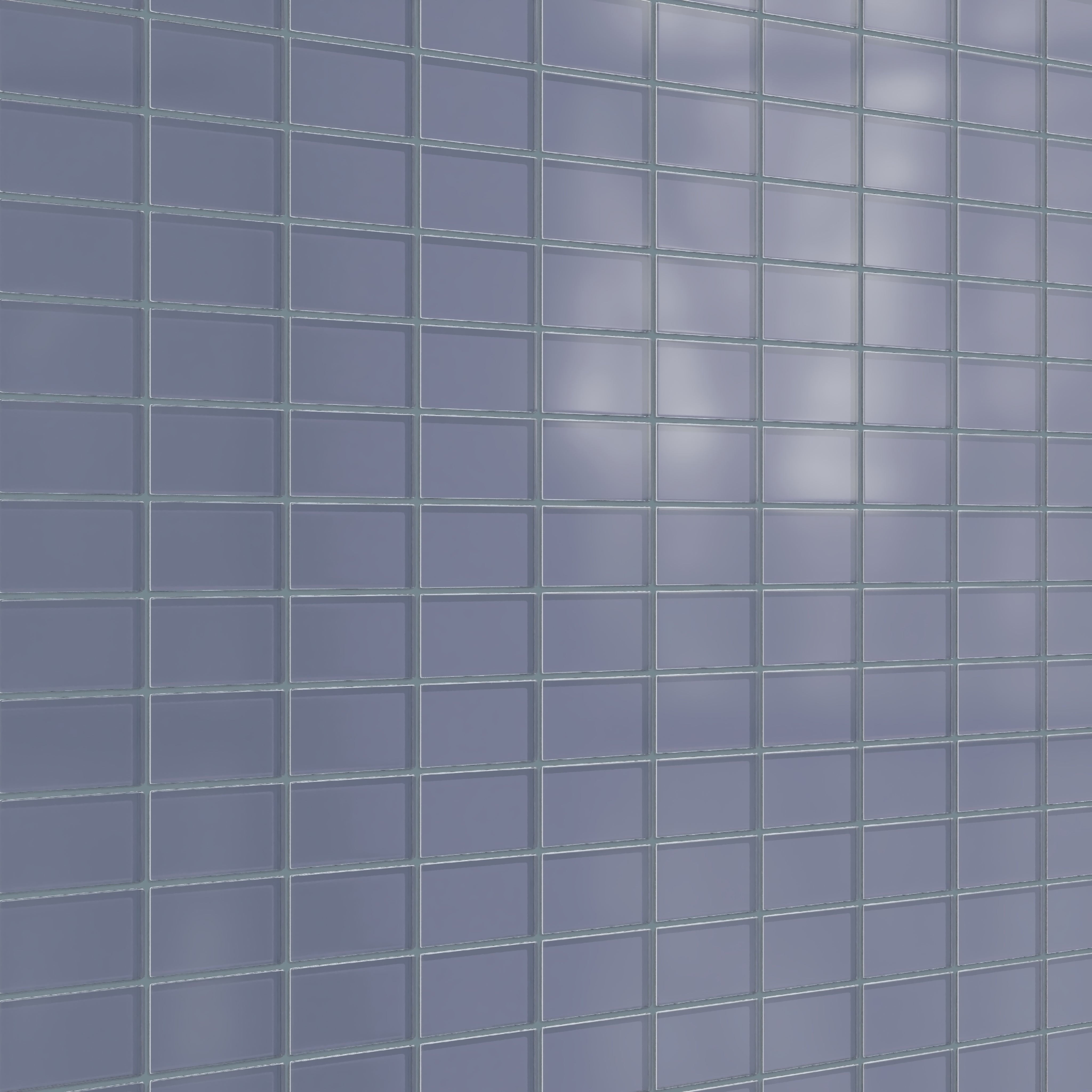 2x4 Straight Set Sheeted Glass Mosaic Tile in Nuthatch Matte