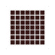 1x1 Straight Set Sheeted Original Ceramic Mosaic Tile in Garnet Matte