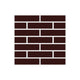 1x4 Half Offset Sheeted Original Ceramic Mosaic Tile in Garnet Matte