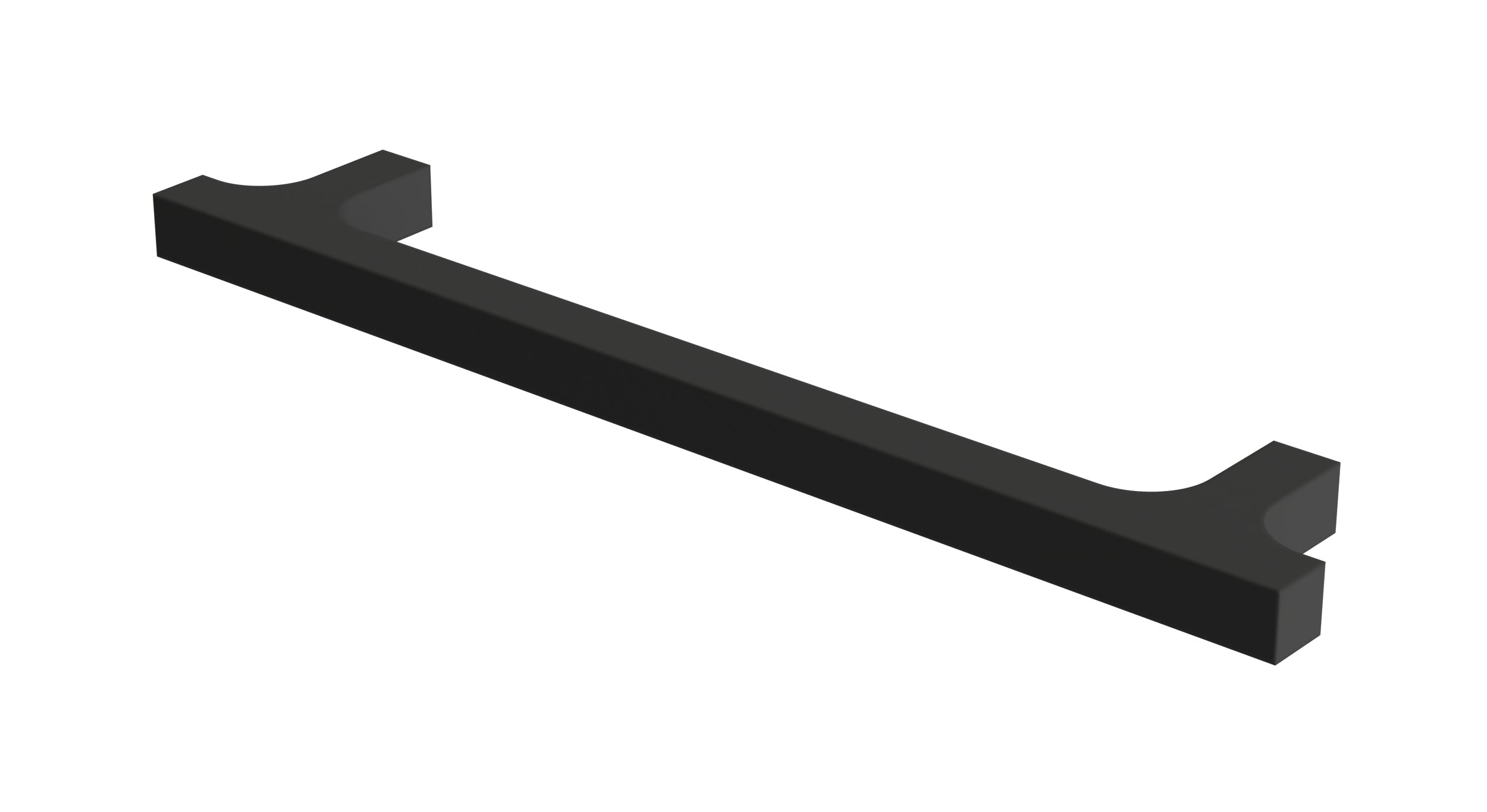 Flatiron Square Cabinet Pull 6" in Matte Black