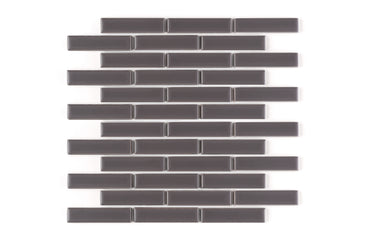 1x4 Half Offset Sheeted Original Ceramic Mosaic Tile in Kalamata Matte