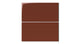 6x12 Natural Press Ceramic Tile in Red Iron Oxide Gloss
