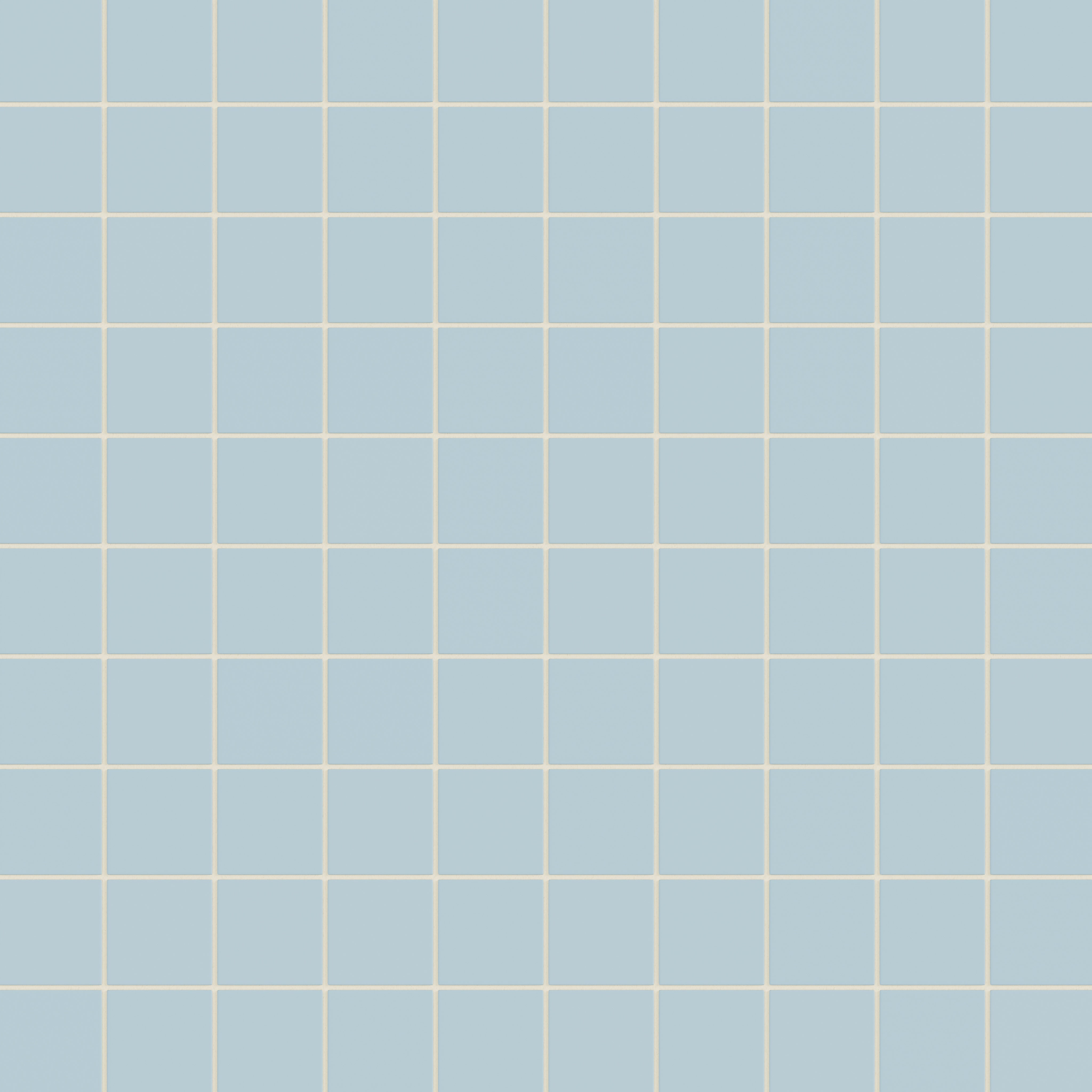 3x3 Straight Set Sheeted Natural Press Ceramic Mosaic Tile in Egyptian Blue Matte