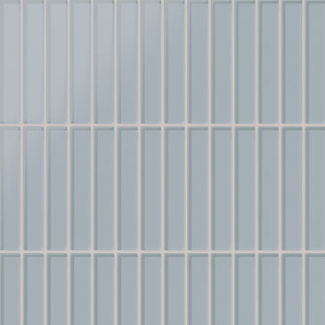 1x6 Straight Set Sheeted Glass Mosaic Tile in Pinyon Jay Matte
