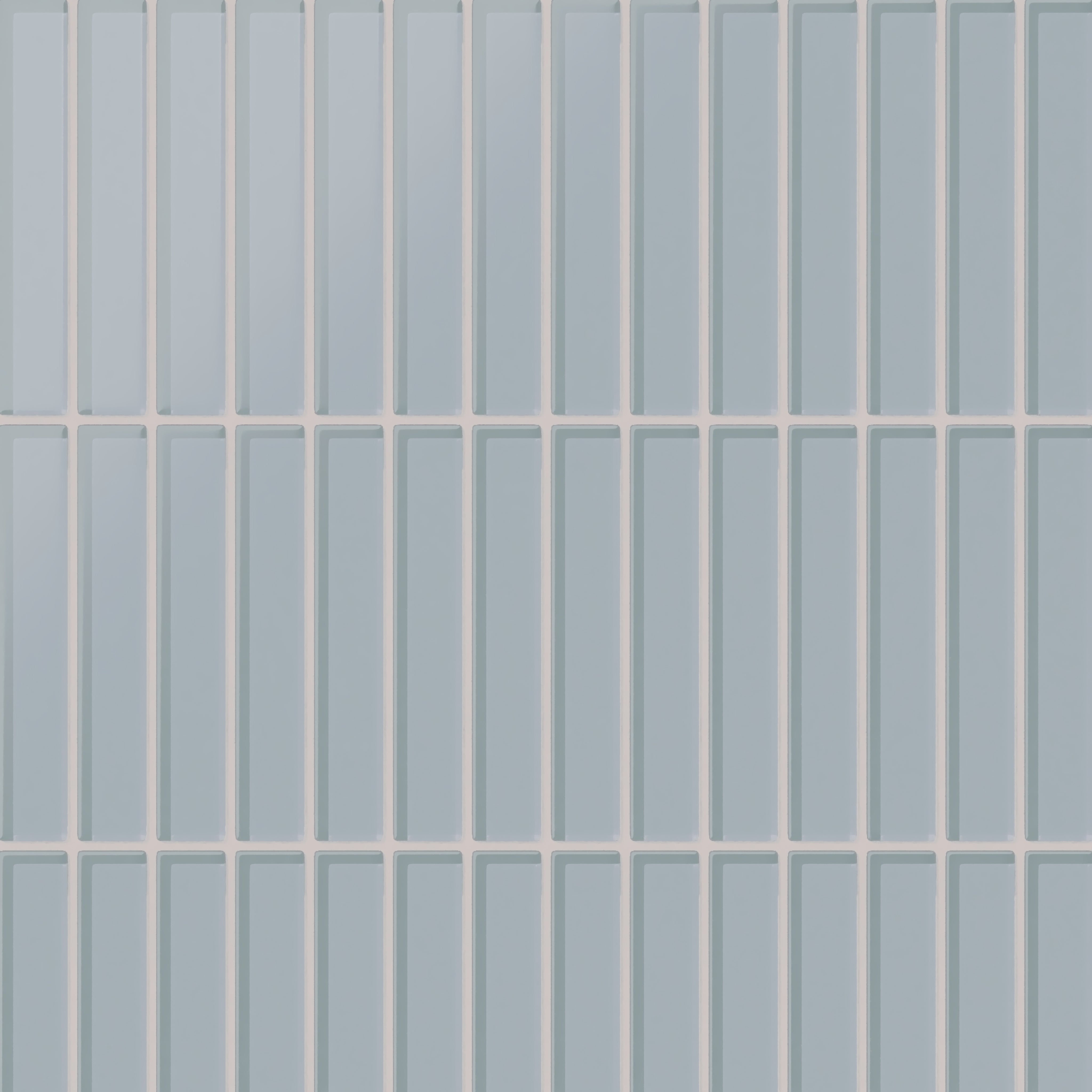 1x6 Straight Set Sheeted Glass Mosaic Tile in Pinyon Jay Matte