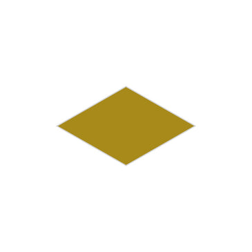 Large Diamond Original Ceramic Tile in Mustard Seed Gloss