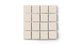 2x2 Straight Set Sheeted Original Ceramic Mosaic Tile in Ivory Matte