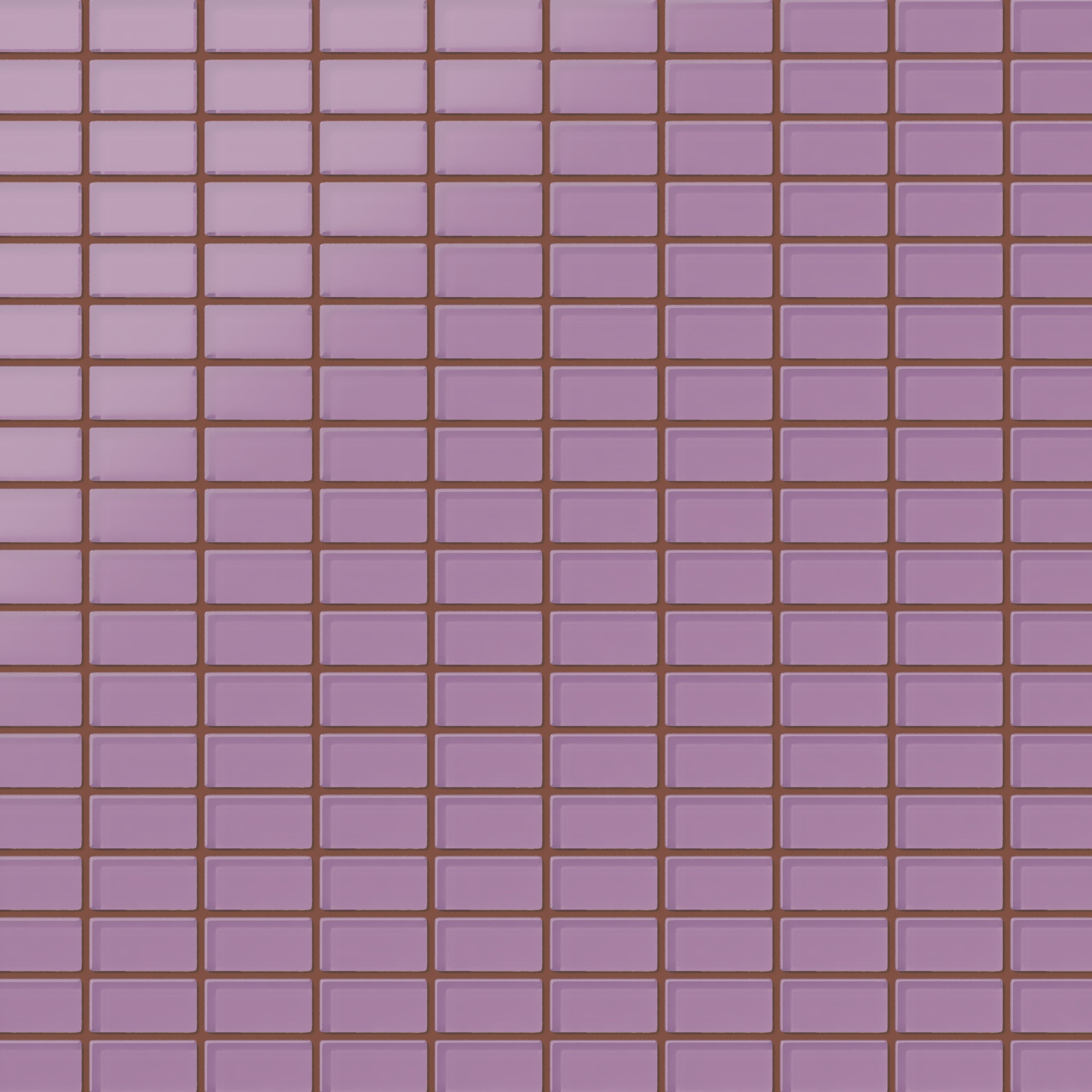 1x2 Straight Set Sheeted Glass Mosaic Tile in Waxbill Matte