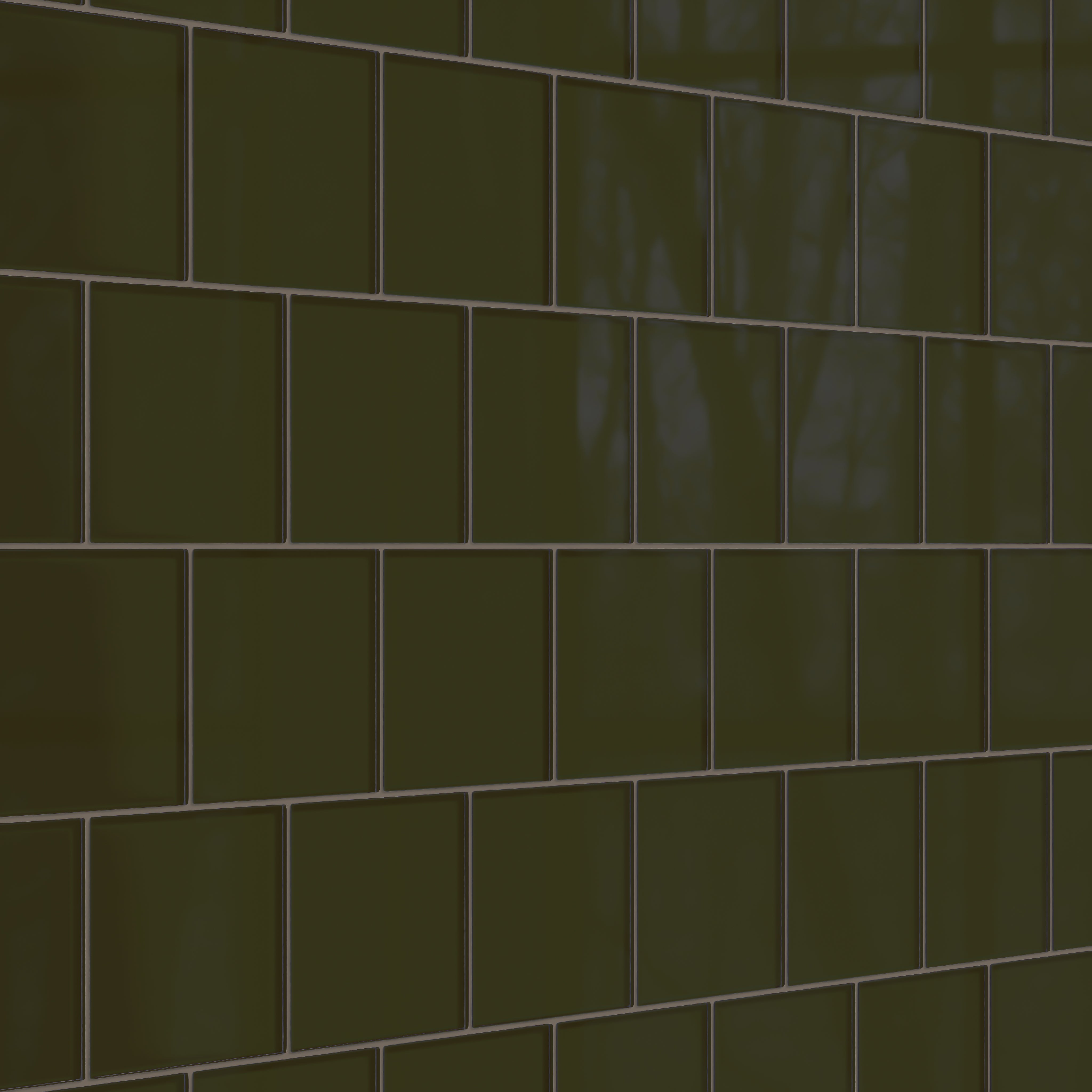 6x6 Glass Tile in Catbird Gloss