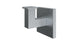 Flatiron Square Robe Hook in Satin Chrome