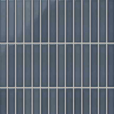 1x6 Straight Set Sheeted Original Ceramic Mosaic Tile in Nautical Gloss