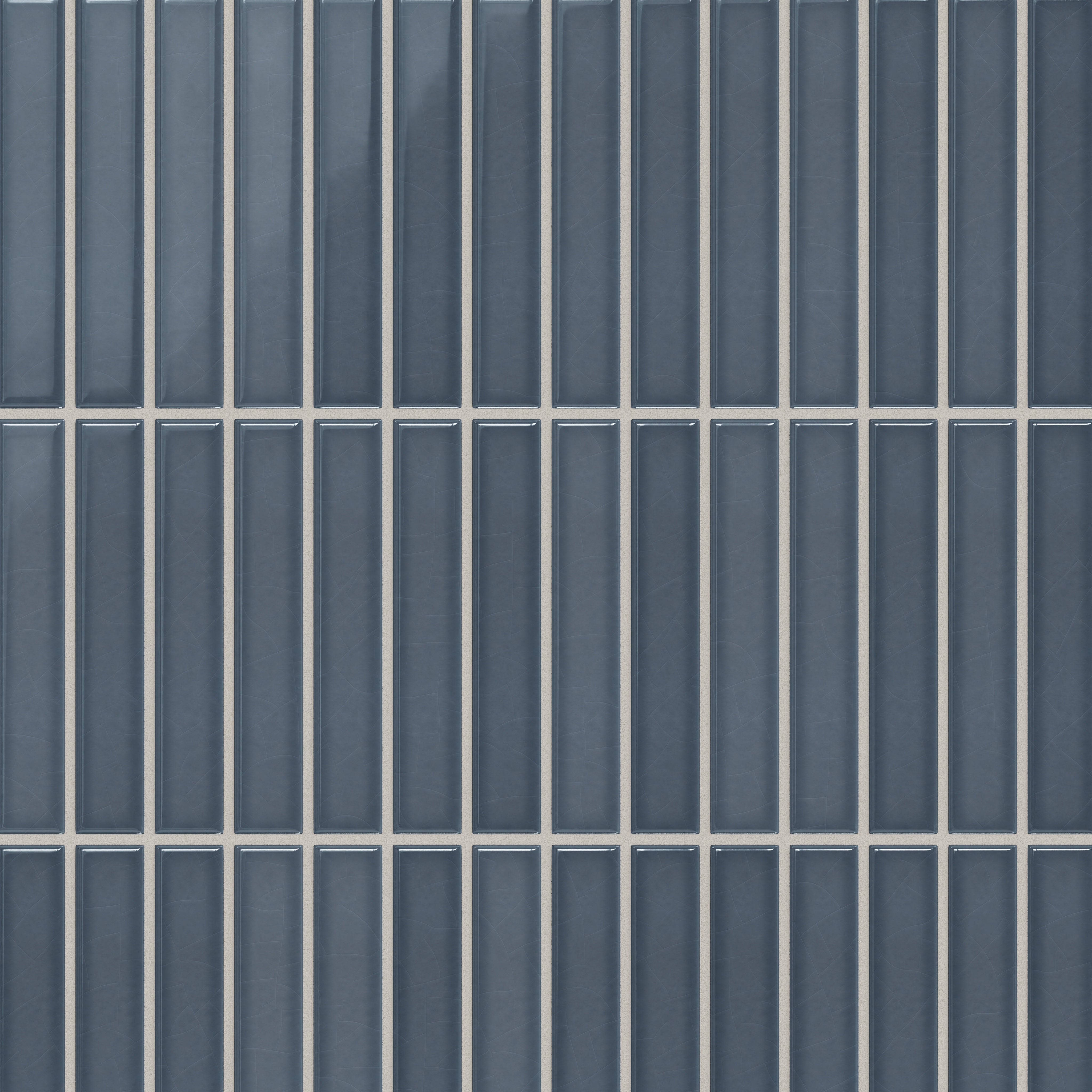 1x6 Straight Set Sheeted Original Ceramic Mosaic Tile in Nautical Gloss