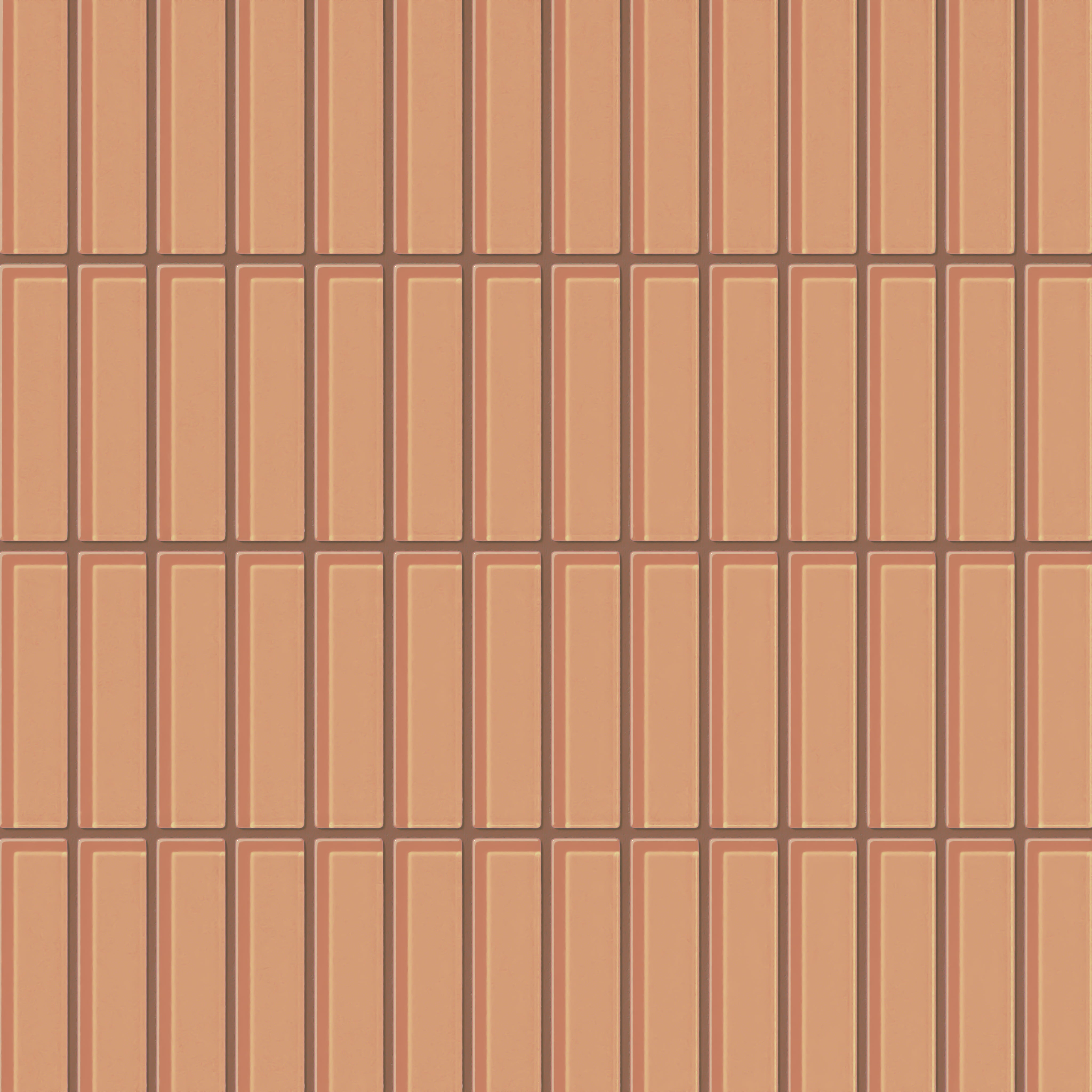1x4 Straight Set Sheeted Glass Mosaic Tile in Carolina Wren Gloss