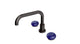 Foundry Two Handle Deck Mount Squaretop Bath Trim with Pebble Ceramic Knob Handles in Antique Bronze
