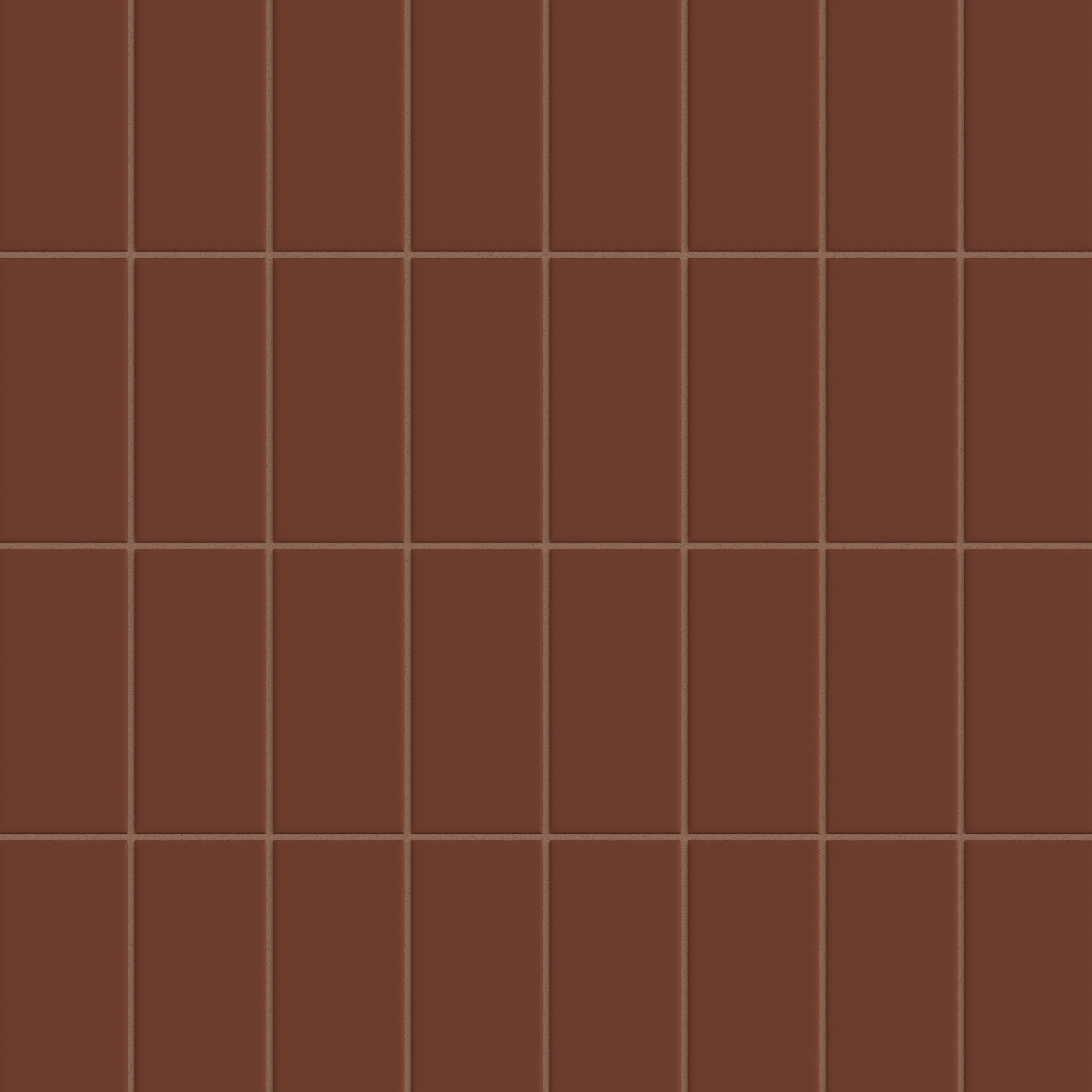 3x6 Natural Press Ceramic Tile in Red Iron Oxide Matte