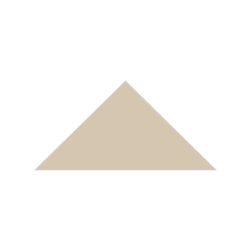 6" Triangle Original Ceramic Tile in Dolomite Gloss